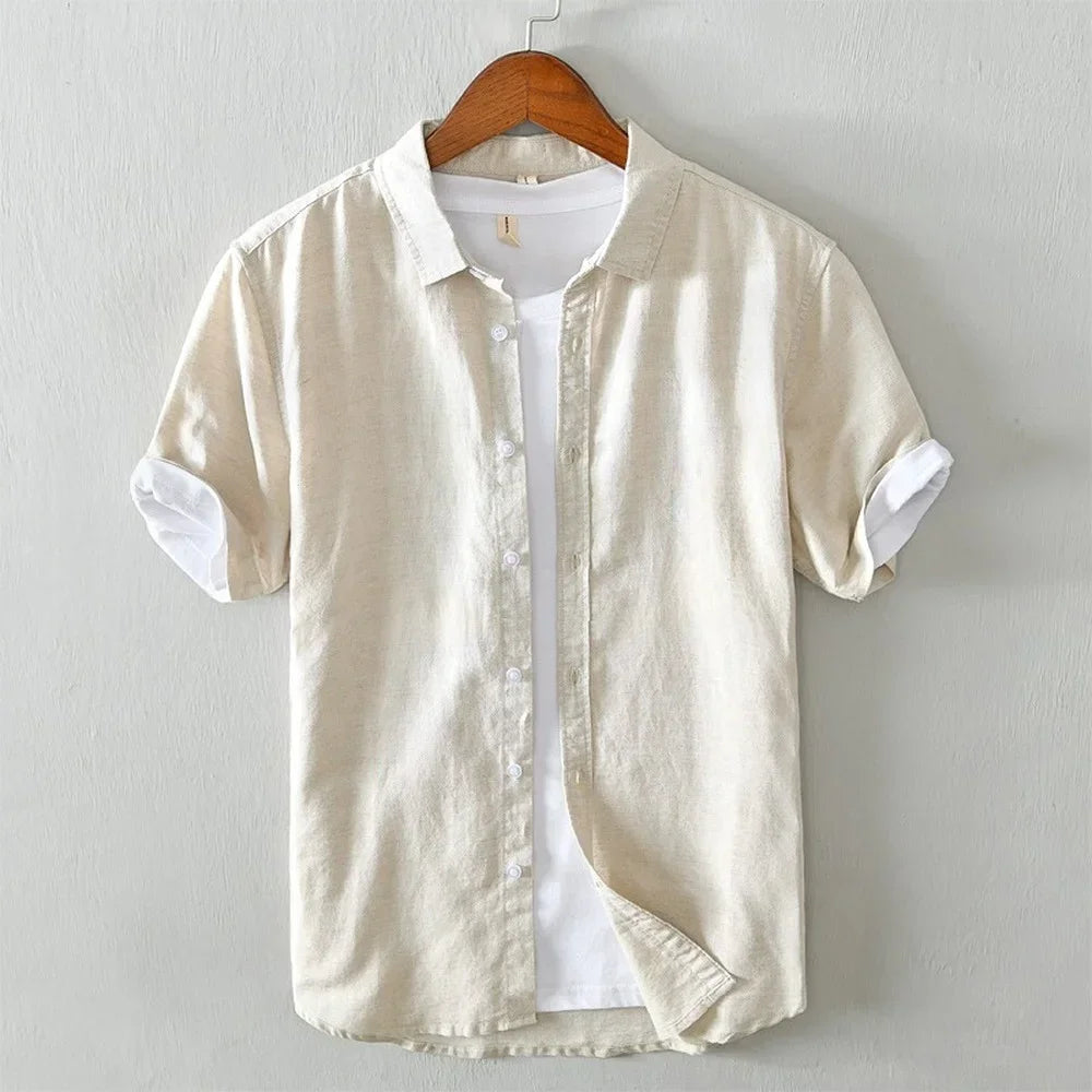 Adrián™ - Sobrecamisa premium de manga corta con ajuste cómodo