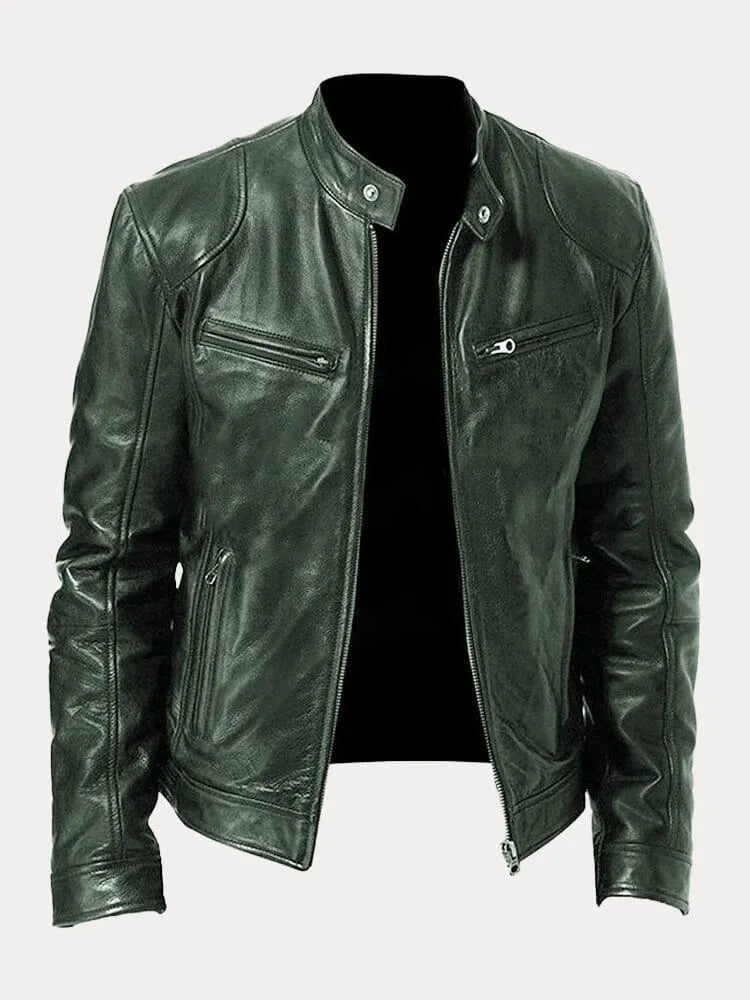 MARIO | Chaqueta de Cuero Elegante