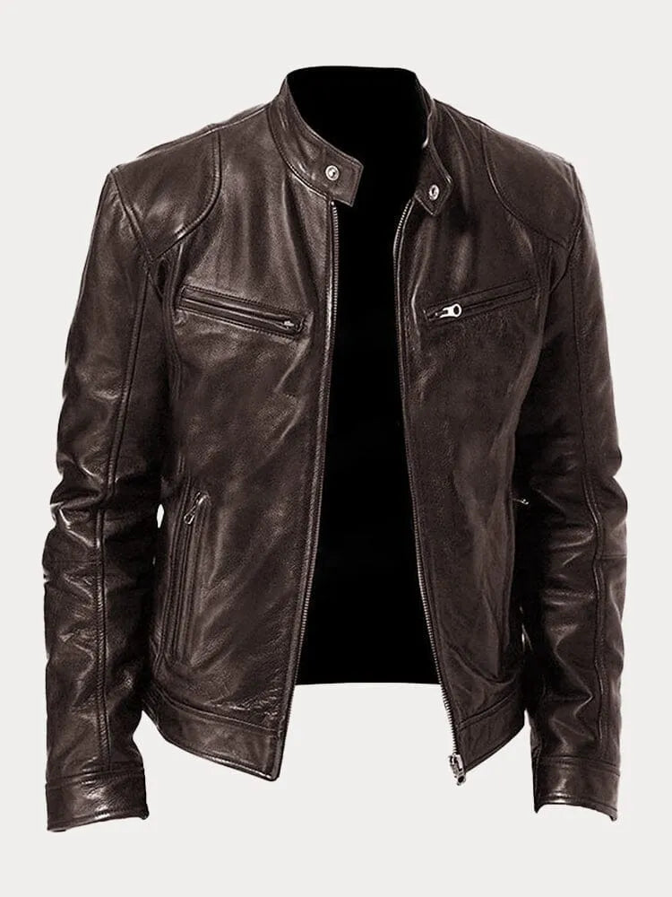 MARIO | Chaqueta de Cuero Elegante