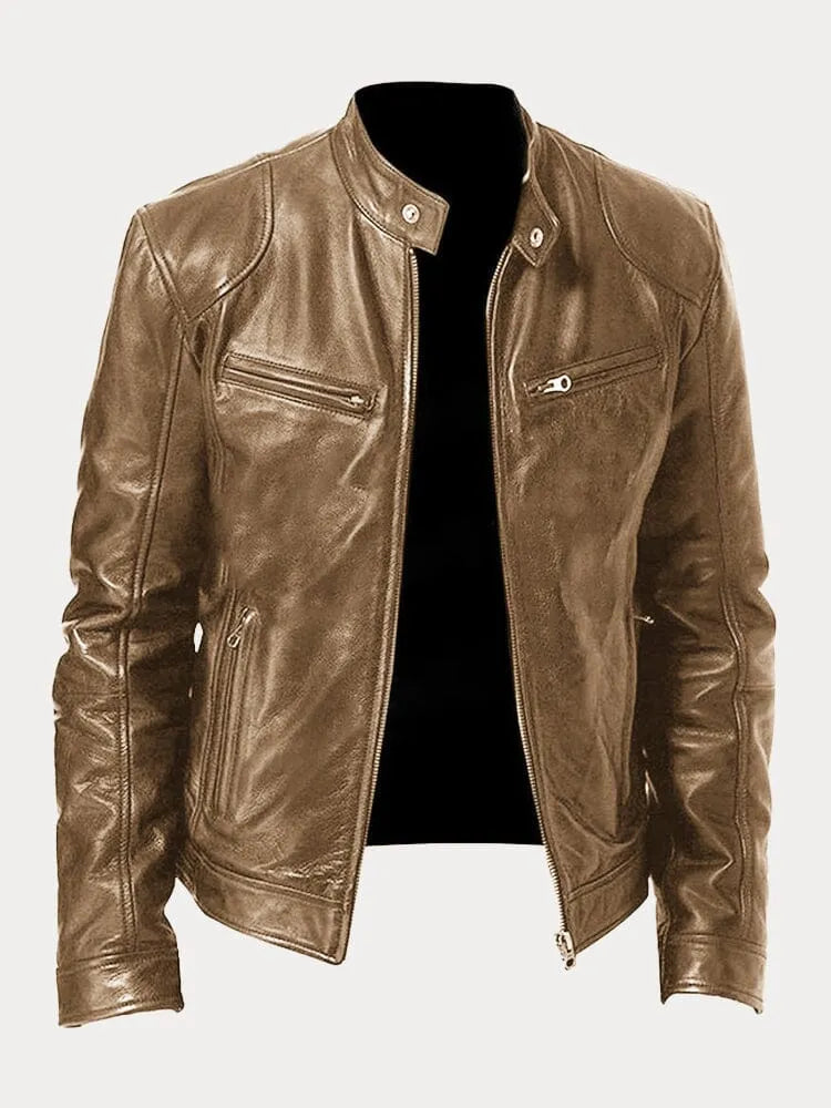 MARIO | Chaqueta de Cuero Elegante