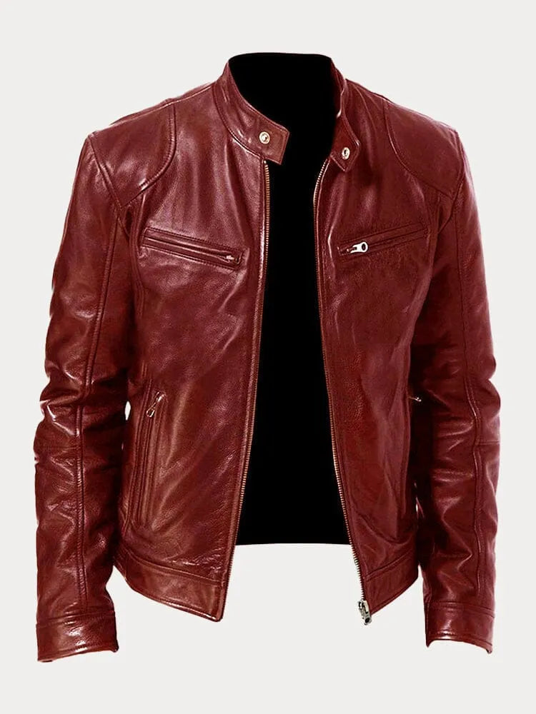 MARIO | Chaqueta de Cuero Elegante