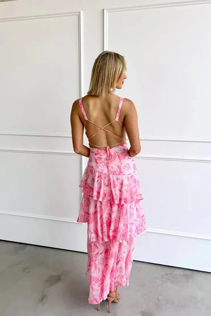 Vestido Lia™ | Maxi Floral con Volantes - Best Seller