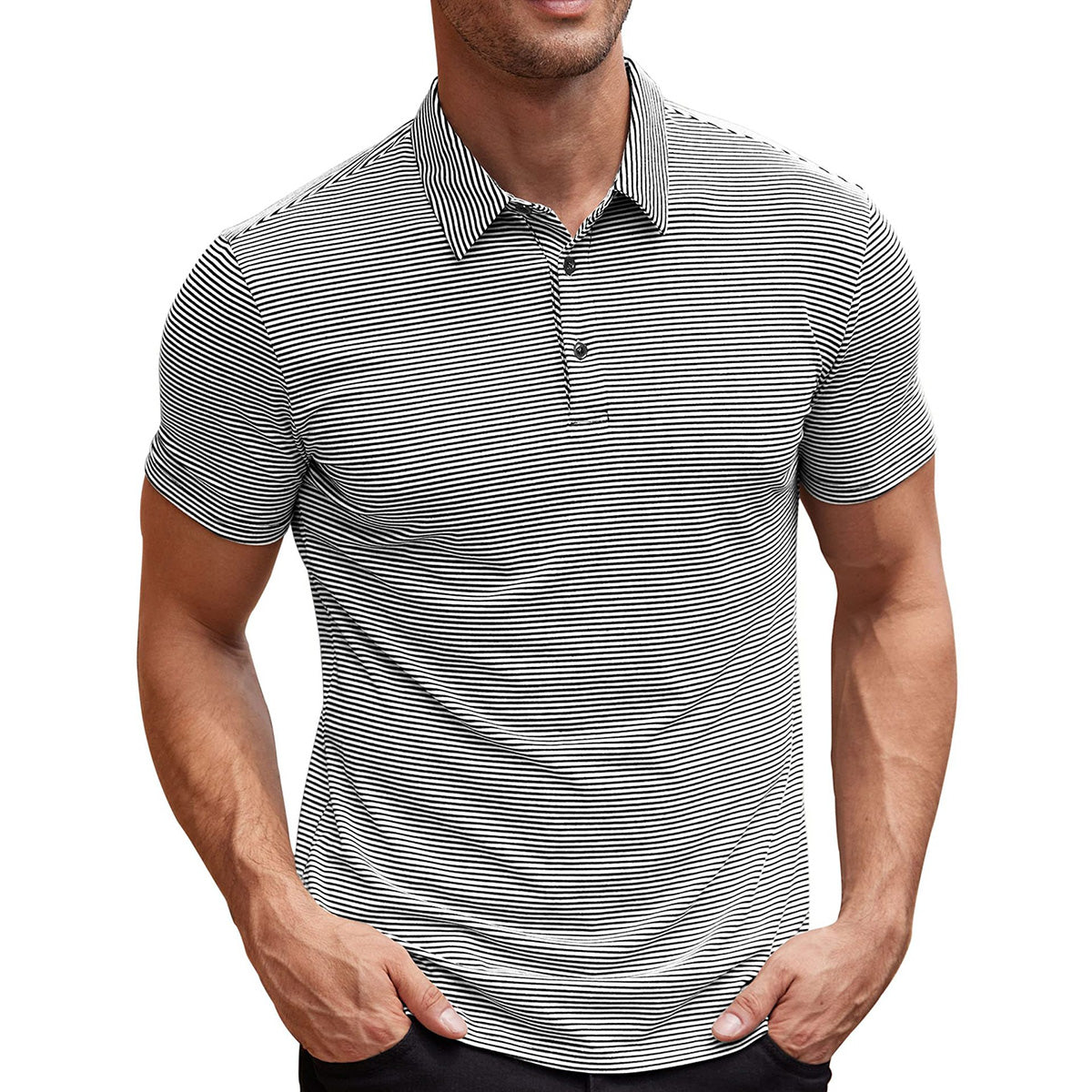 Vicente™ - Polo de Rayas Refinado