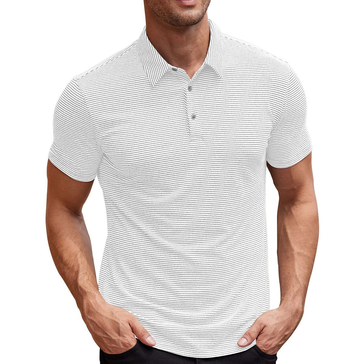 Vicente™ - Polo de Rayas Refinado