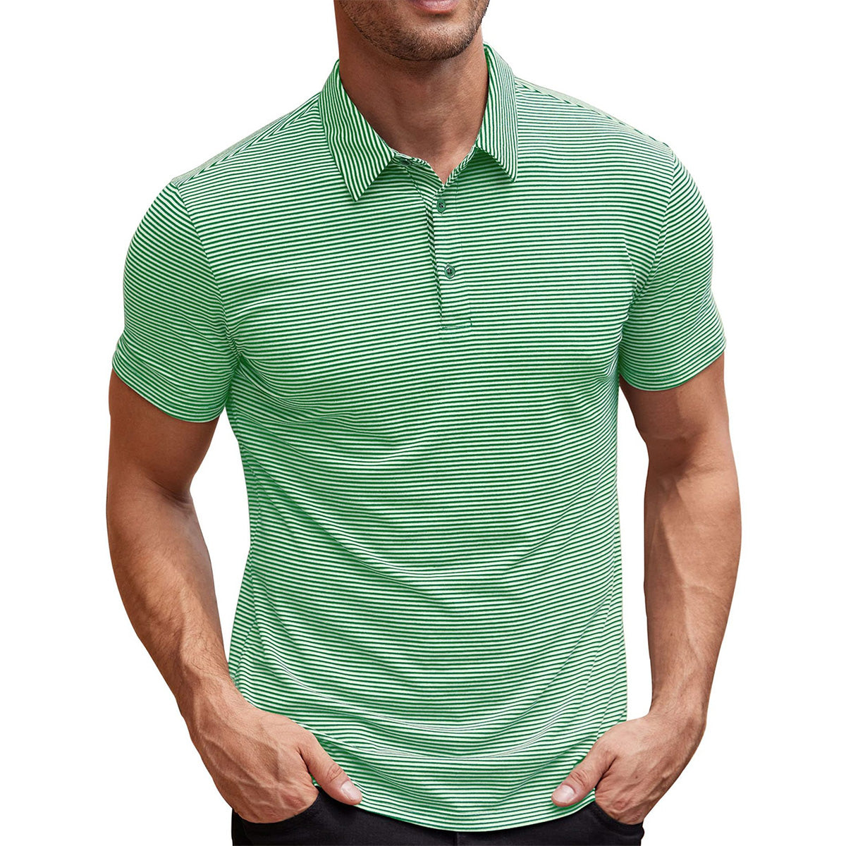 Vicente™ - Polo de Rayas Refinado