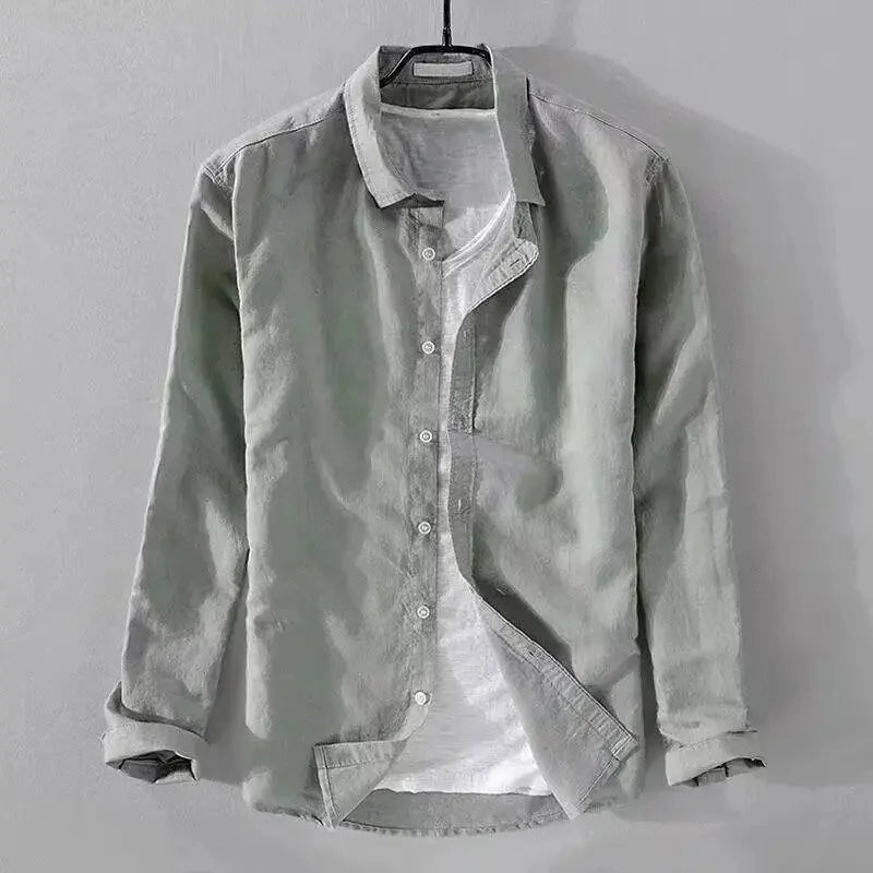 Sergio™ - Camisa azul marino premium con estilo elegante y moderno