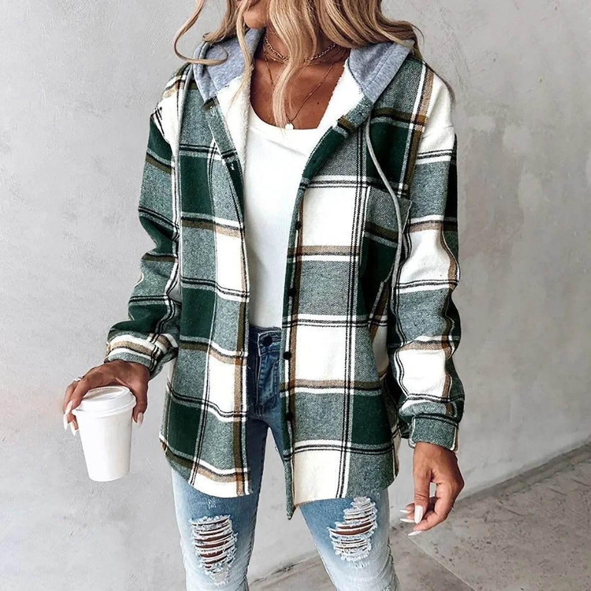 Elisa | Sobrecamisa Forrada con Capucha