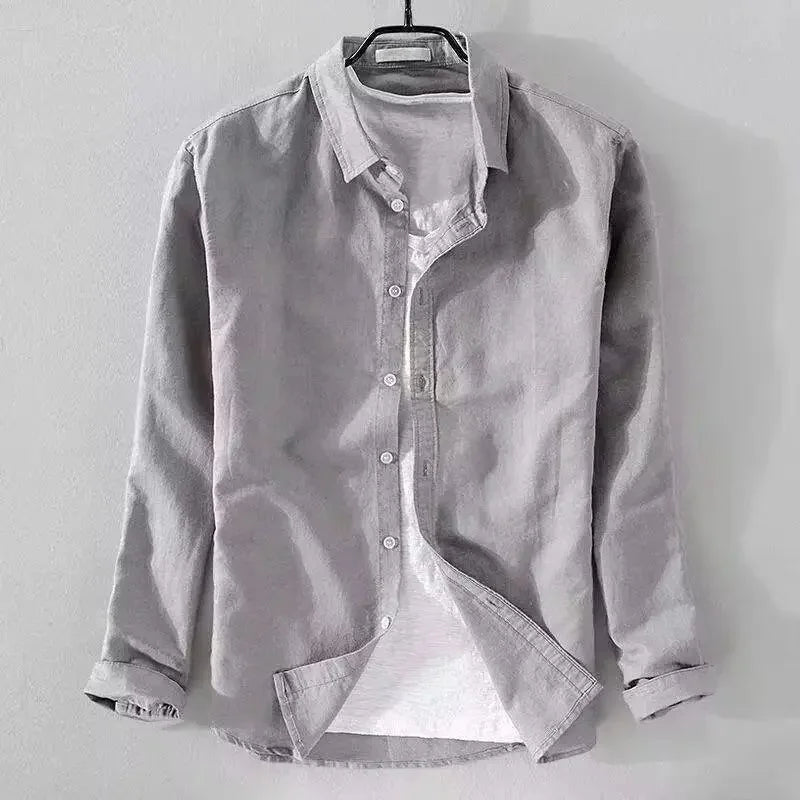 Sergio™ - Camisa azul marino premium con estilo elegante y moderno