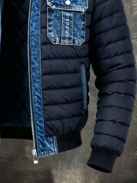 Chaqueta de Denim Acolchado