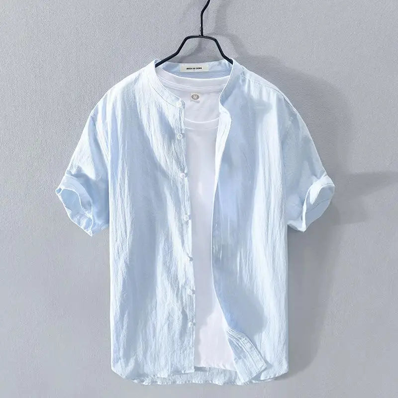 Rafael™ - Camisa elegante de lino con look versátil