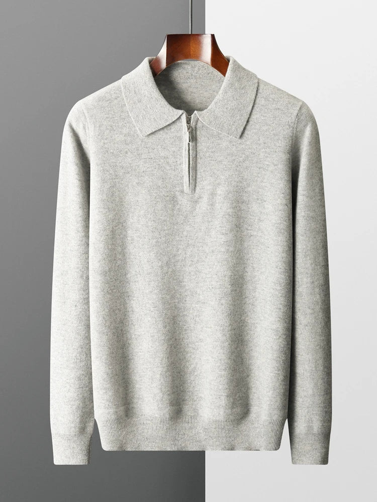Enzo™ - Elegante Jersey Polo de Cachemira
