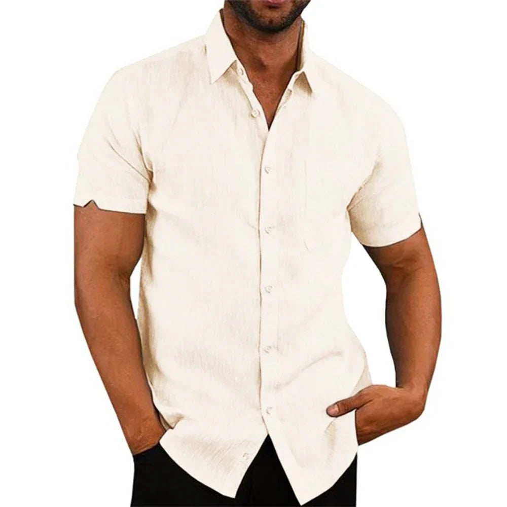 Héctor™ - Camisa gris con diseño limpio y exclusivo