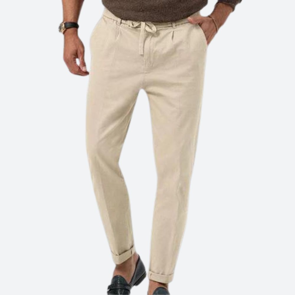 Rubén™ - Pantalón blanco con diseño limpio y exclusivo