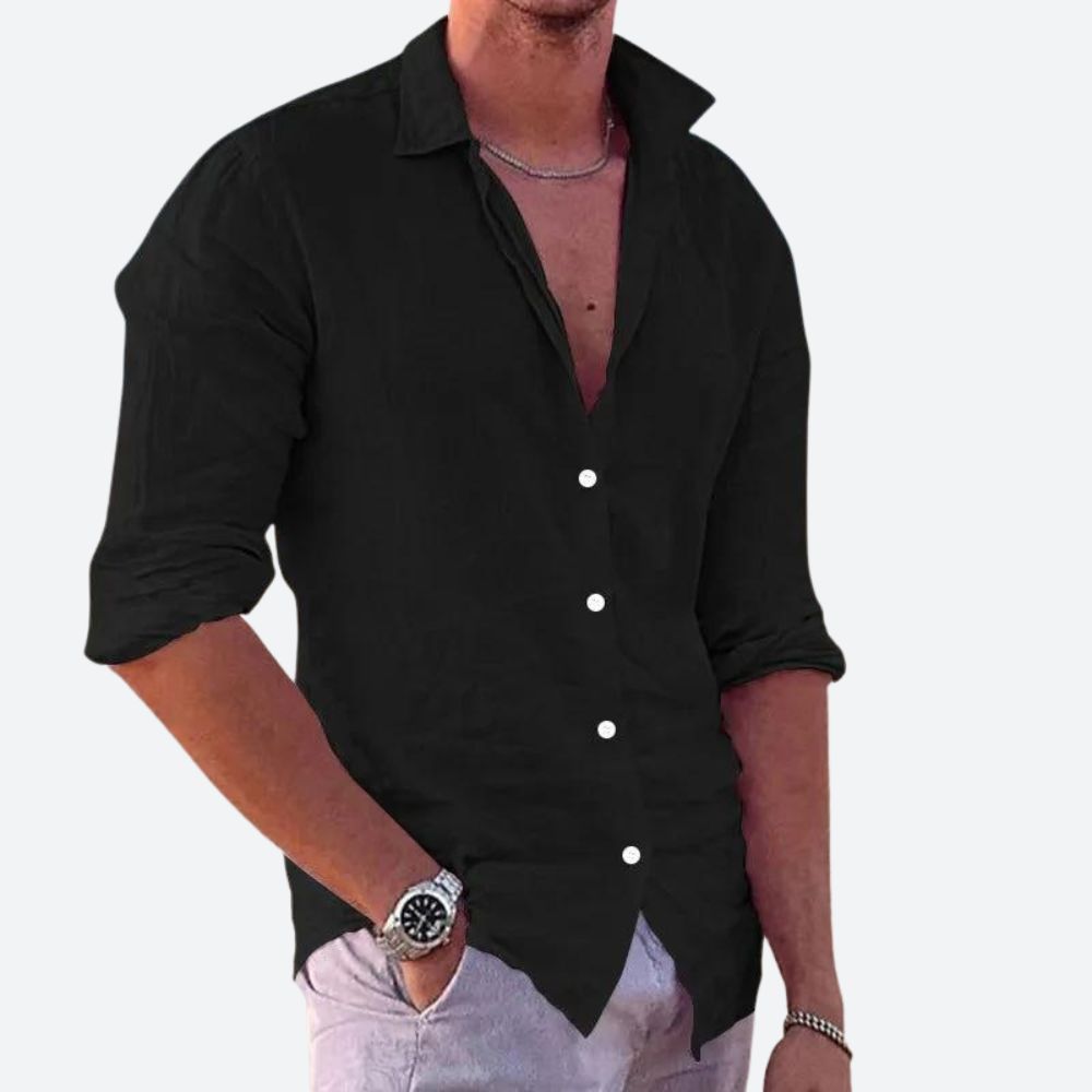 Ezequiel™ - Camisa cómoda para hombre con presencia moderna