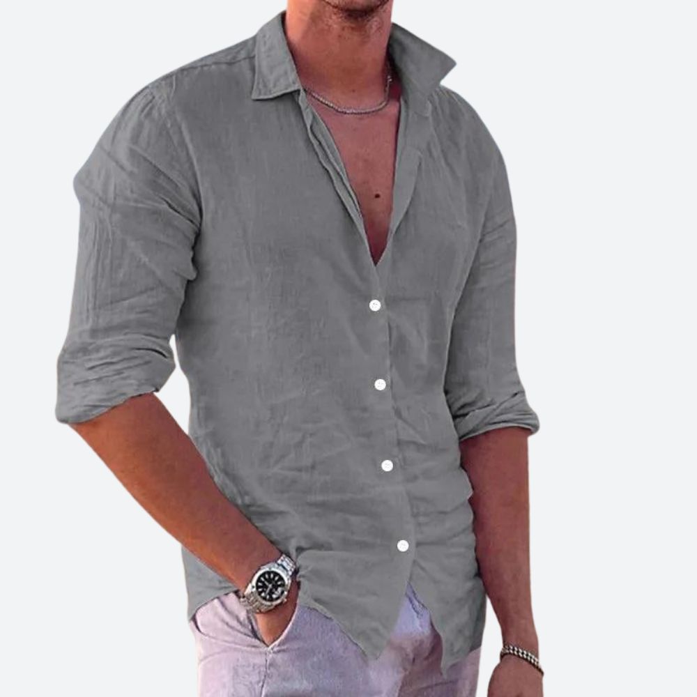 Ezequiel™ - Camisa cómoda para hombre con presencia moderna