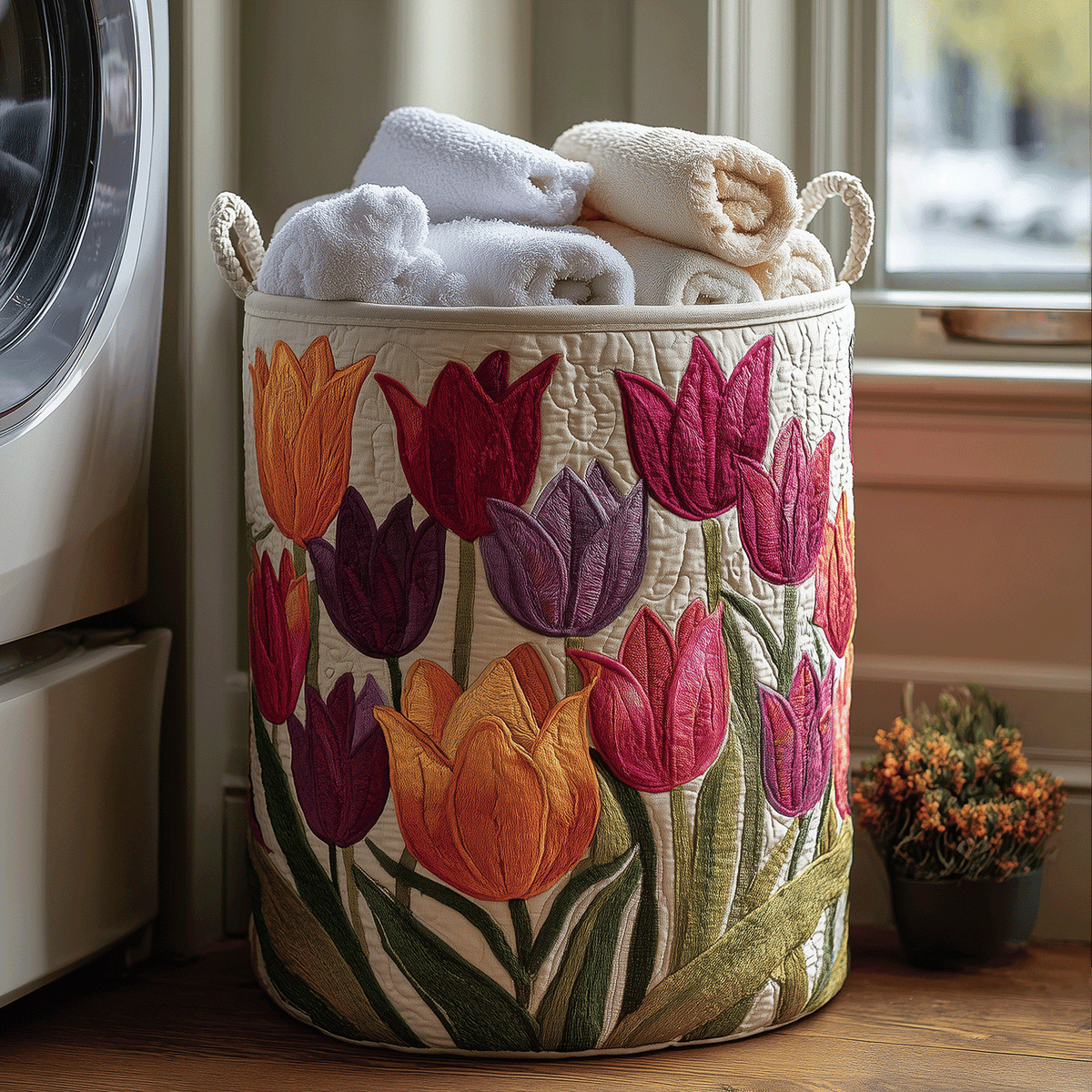 Lily | Cesto para la Ropa Alegría de Tulipanes
