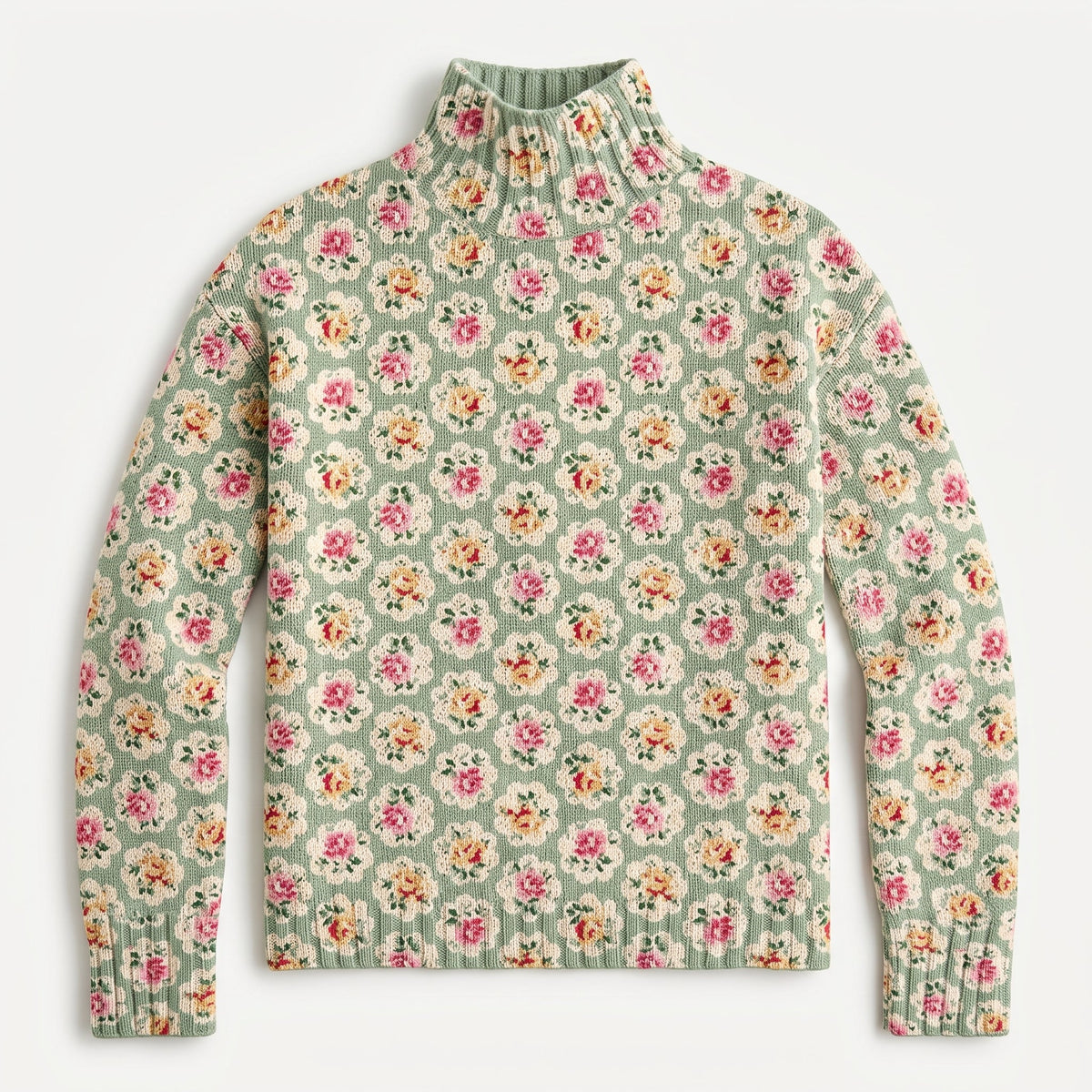 Suéter Floral Sofisticado