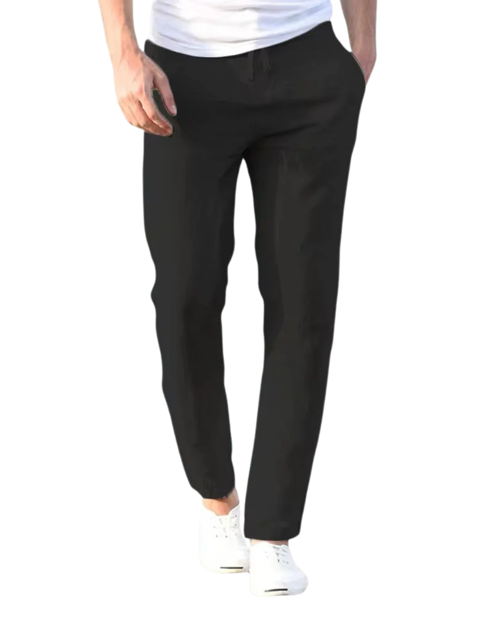 Guillermo™ - Pantalón negro con diseño limpio y exclusivo