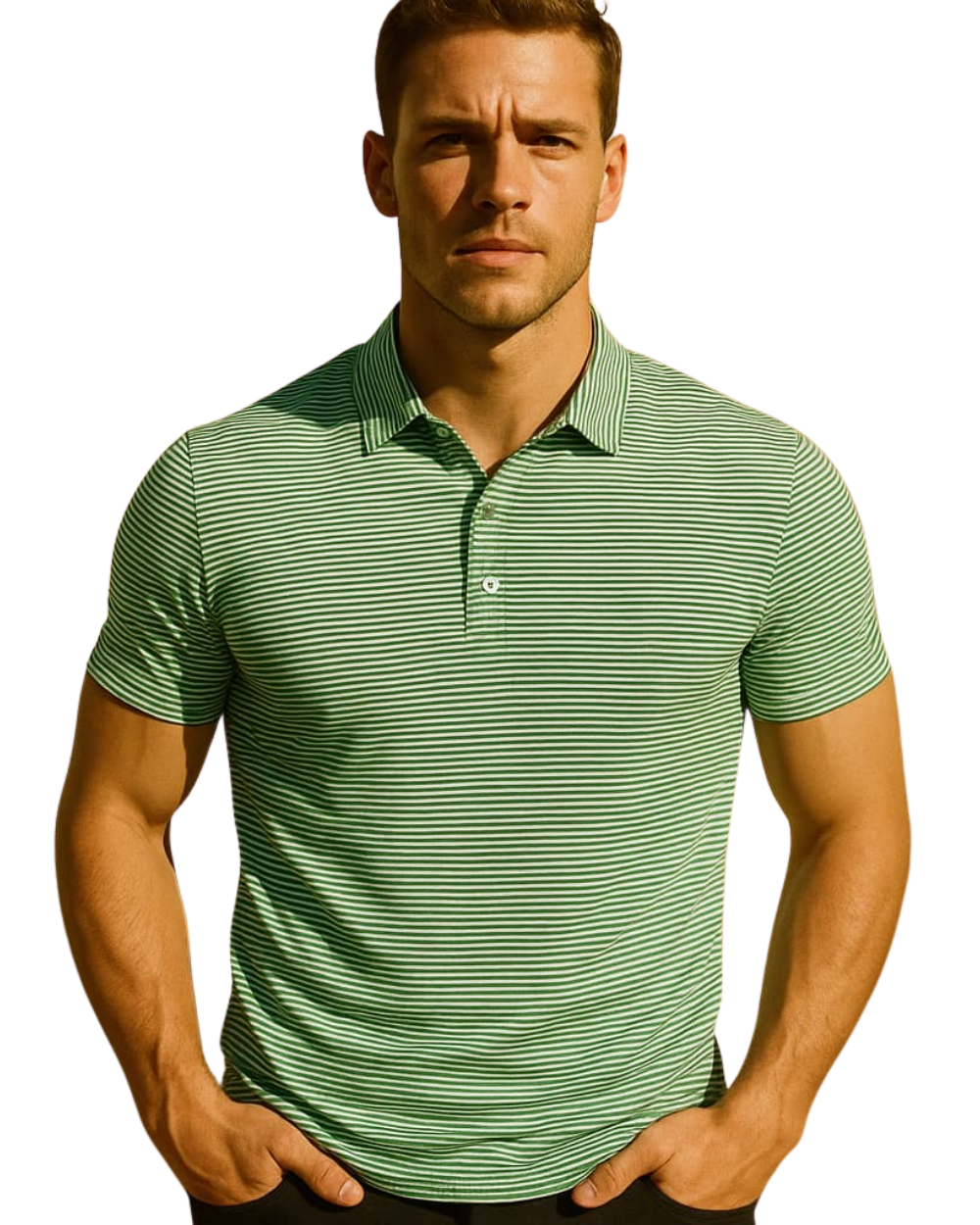 Vicente™ - Polo de Rayas Refinado