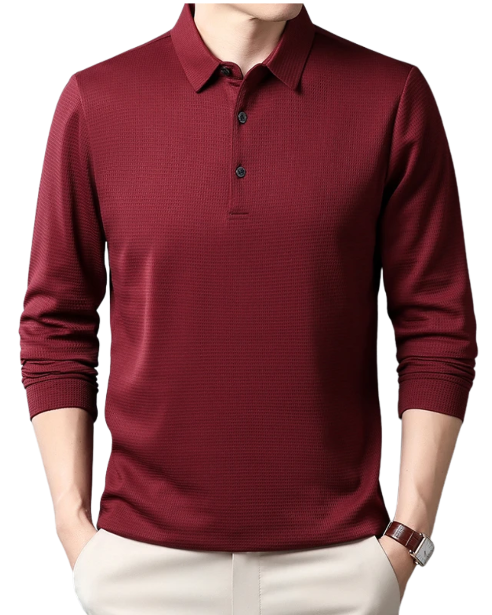 Tomás™ - Elegante Polo de Manga Larga Atemporal