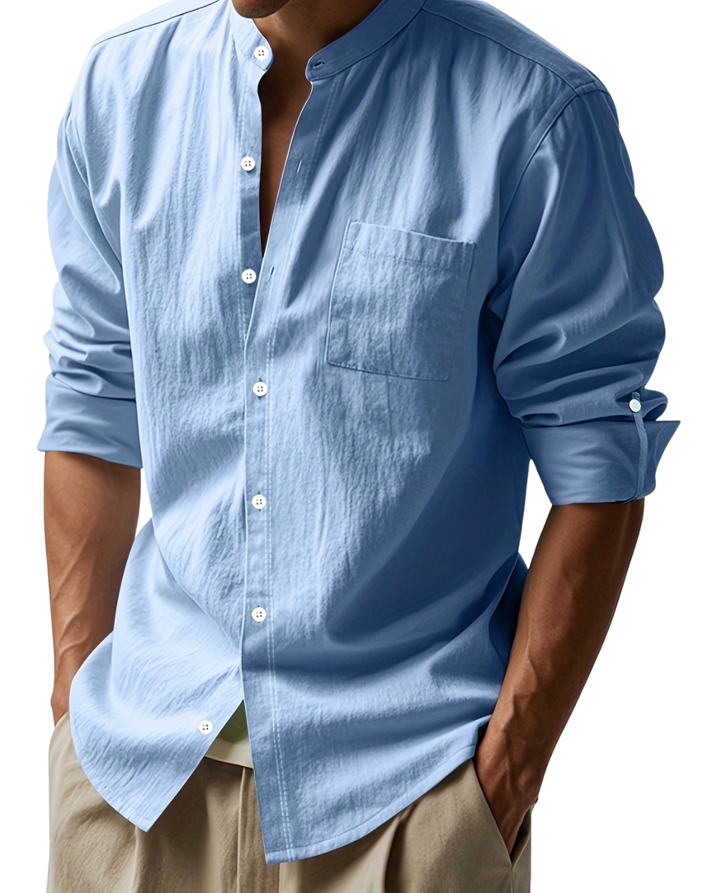 Damiano™ - Camisa masculina elegante de manga larga y diseño moderno