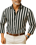 Guillermo™ - Camisa Marseille premium a rayas con estilo elegante