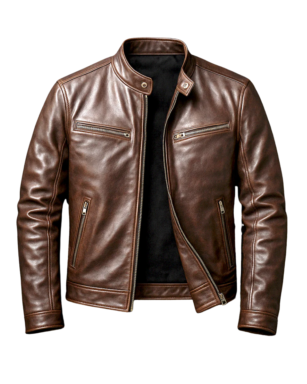 Íker | Chaqueta de cuero vintage Premium