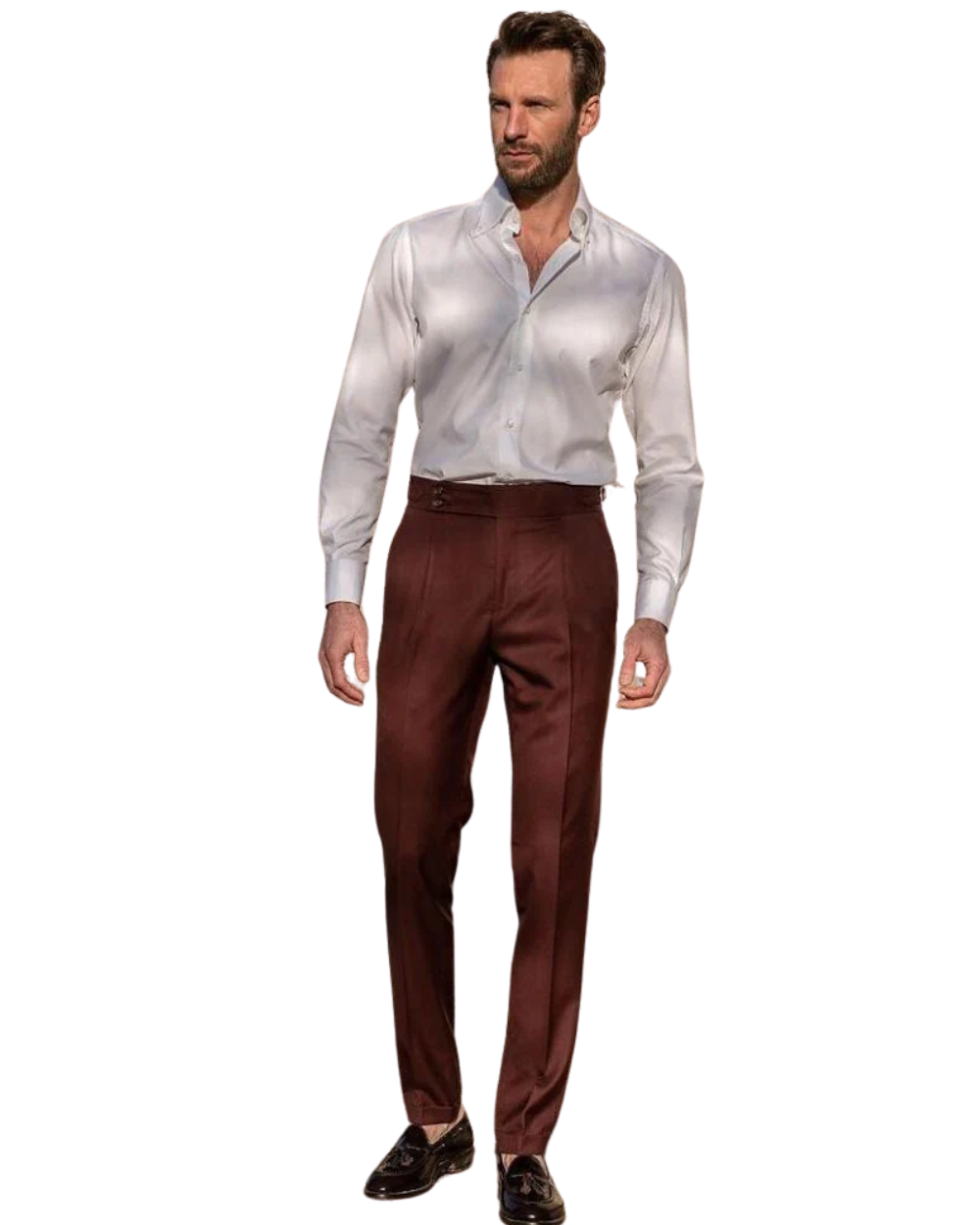 Alessandro™ - Pantalón beige de lujo con diseño distinguido