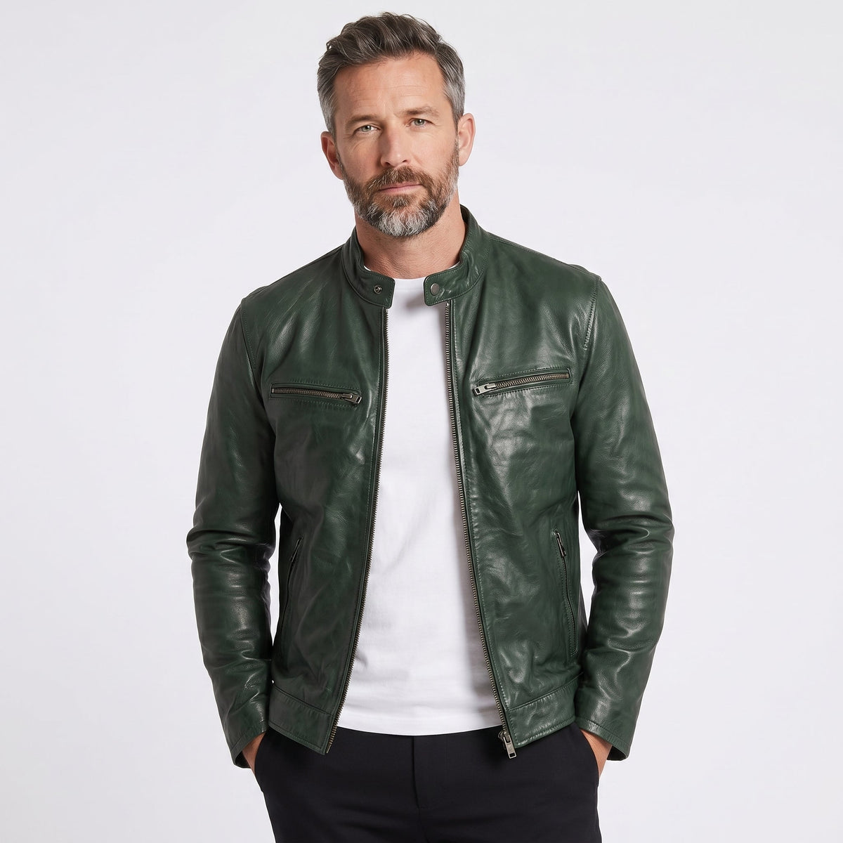 MARIO | Chaqueta de Cuero Elegante
