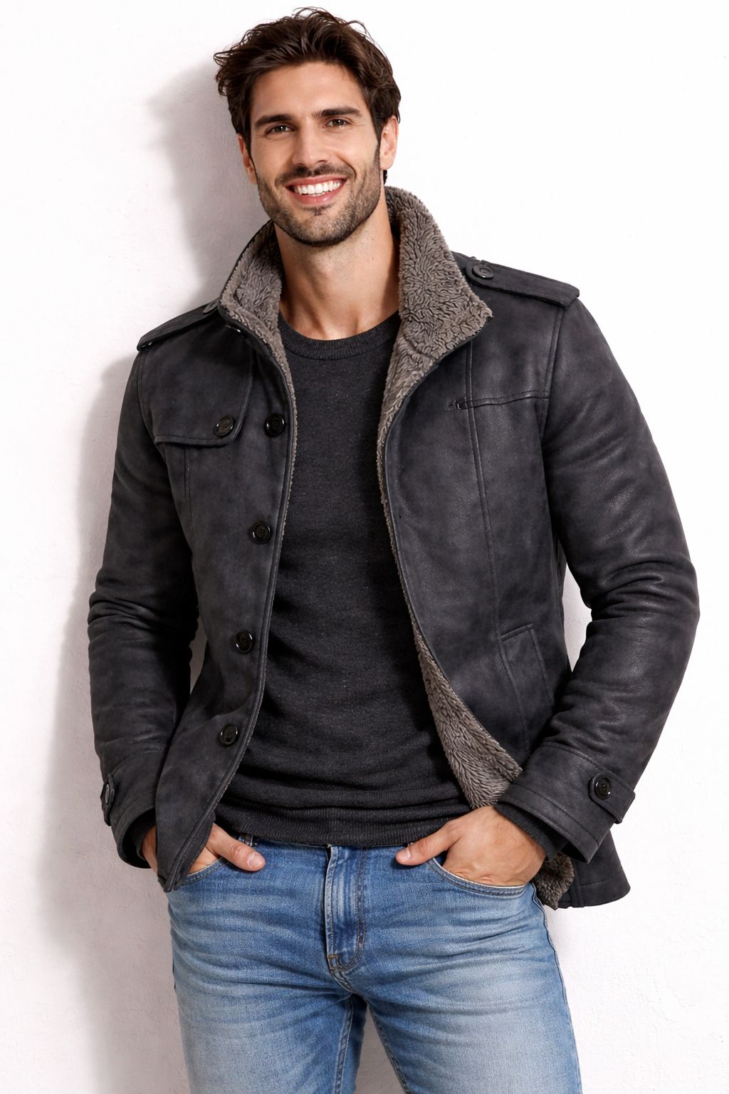 Chaqueta de Cuero Elegante