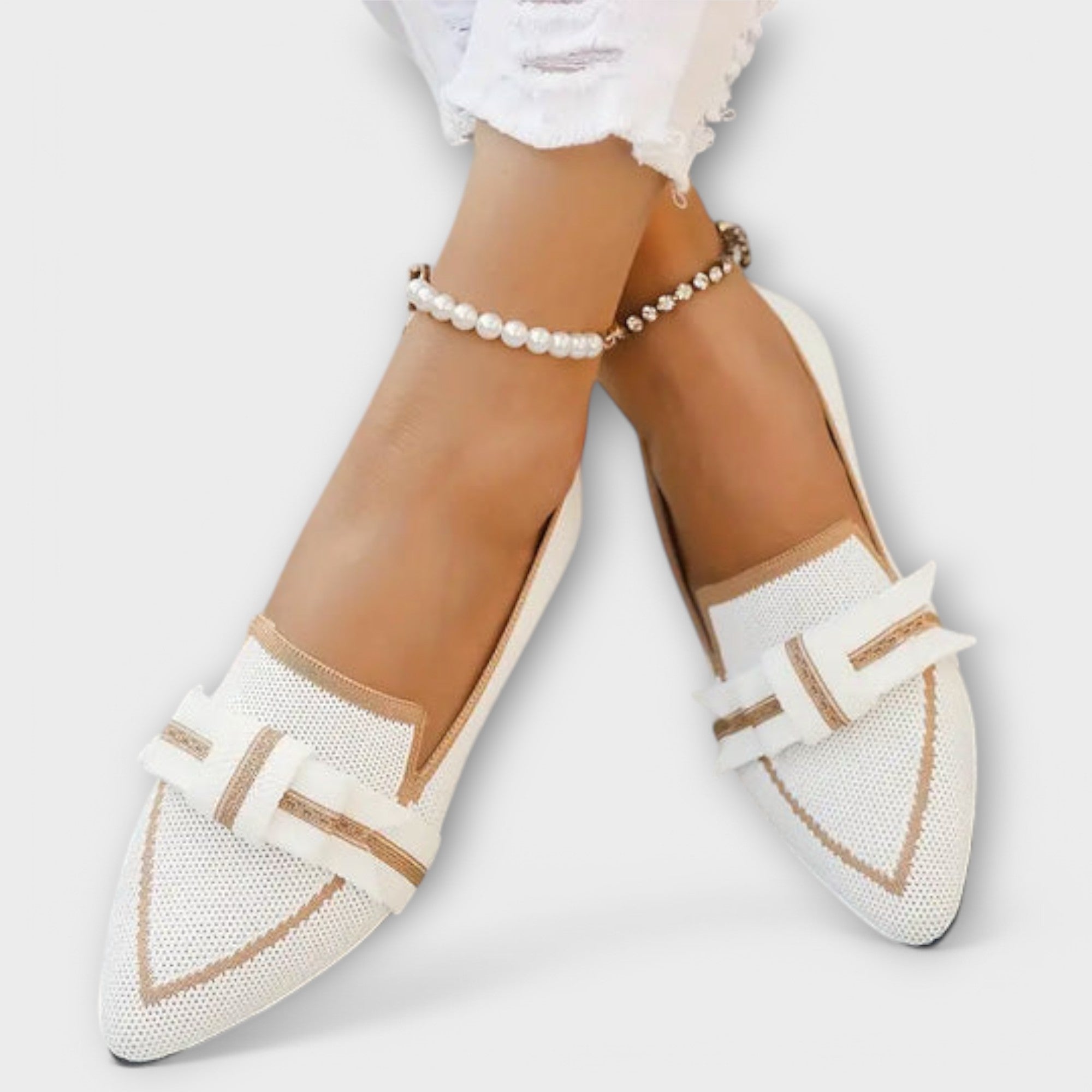 Blanca™ - Zapatos planos con diseño de nudo