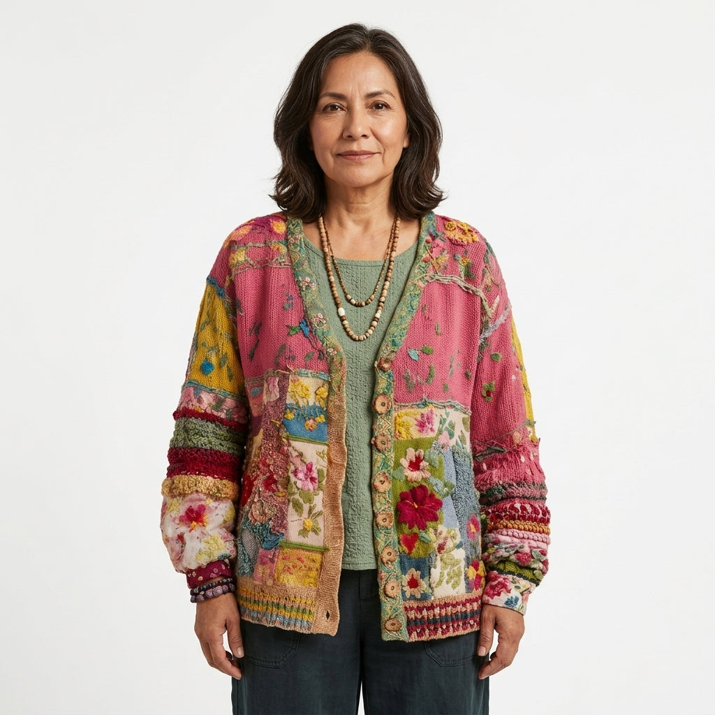 Milla | Chamarra de Punto Estilo Boho