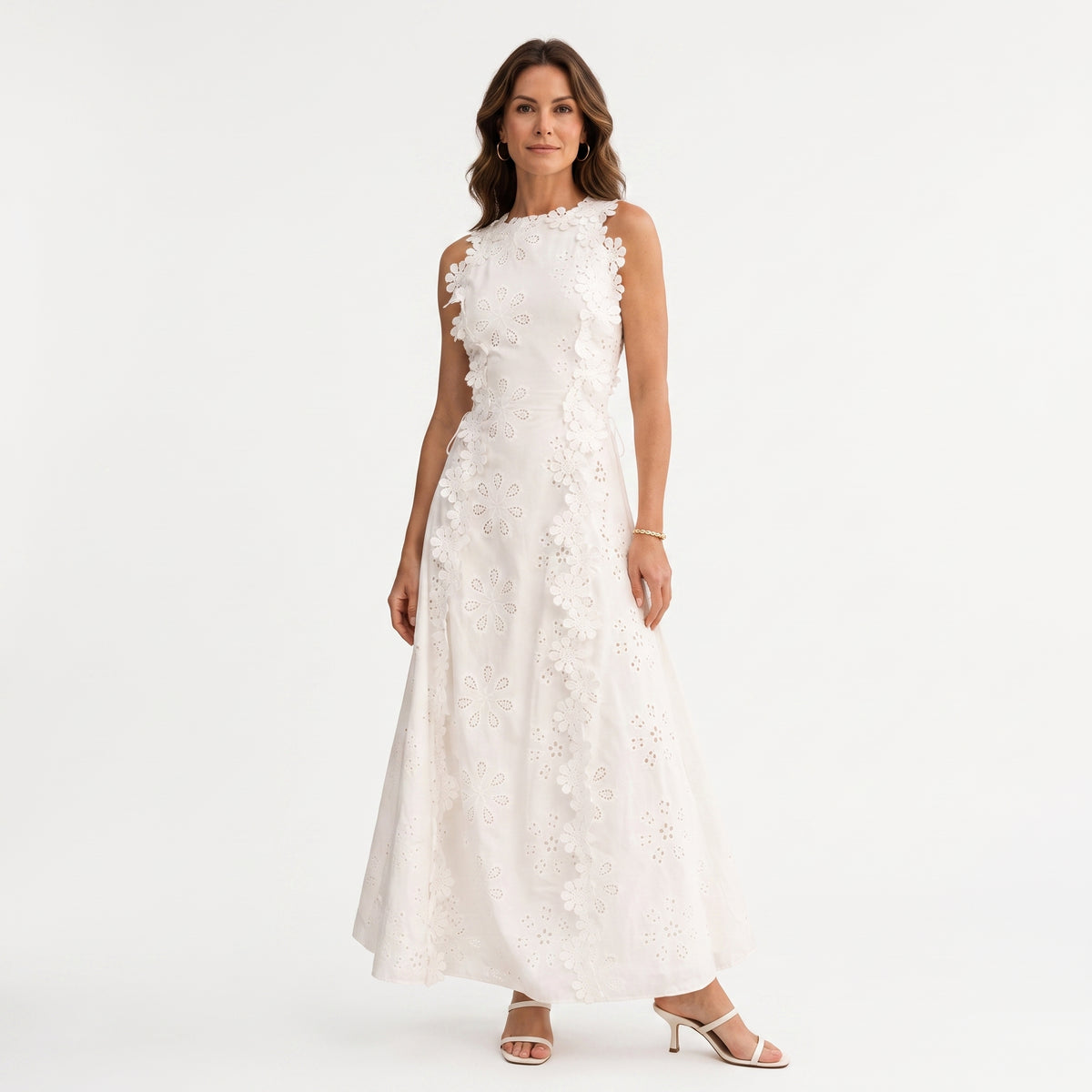 Della | Elegante Maxi Vestido Bordado