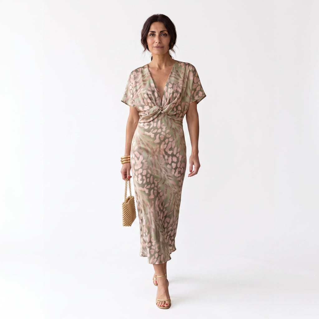 Antonella | Vestido Elegante en Tejido Ligero y Fluido