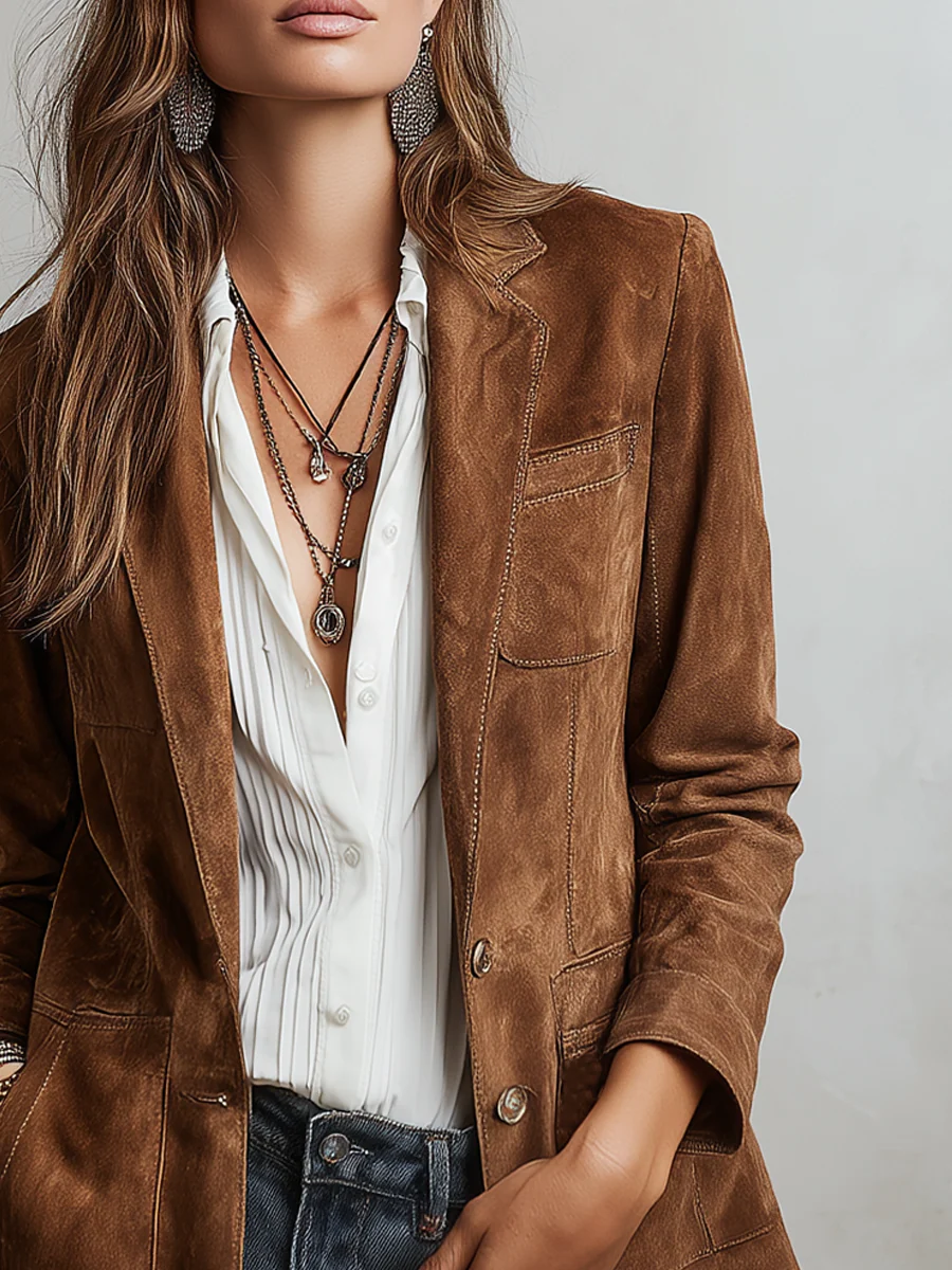 Marcella | Saco vintage café