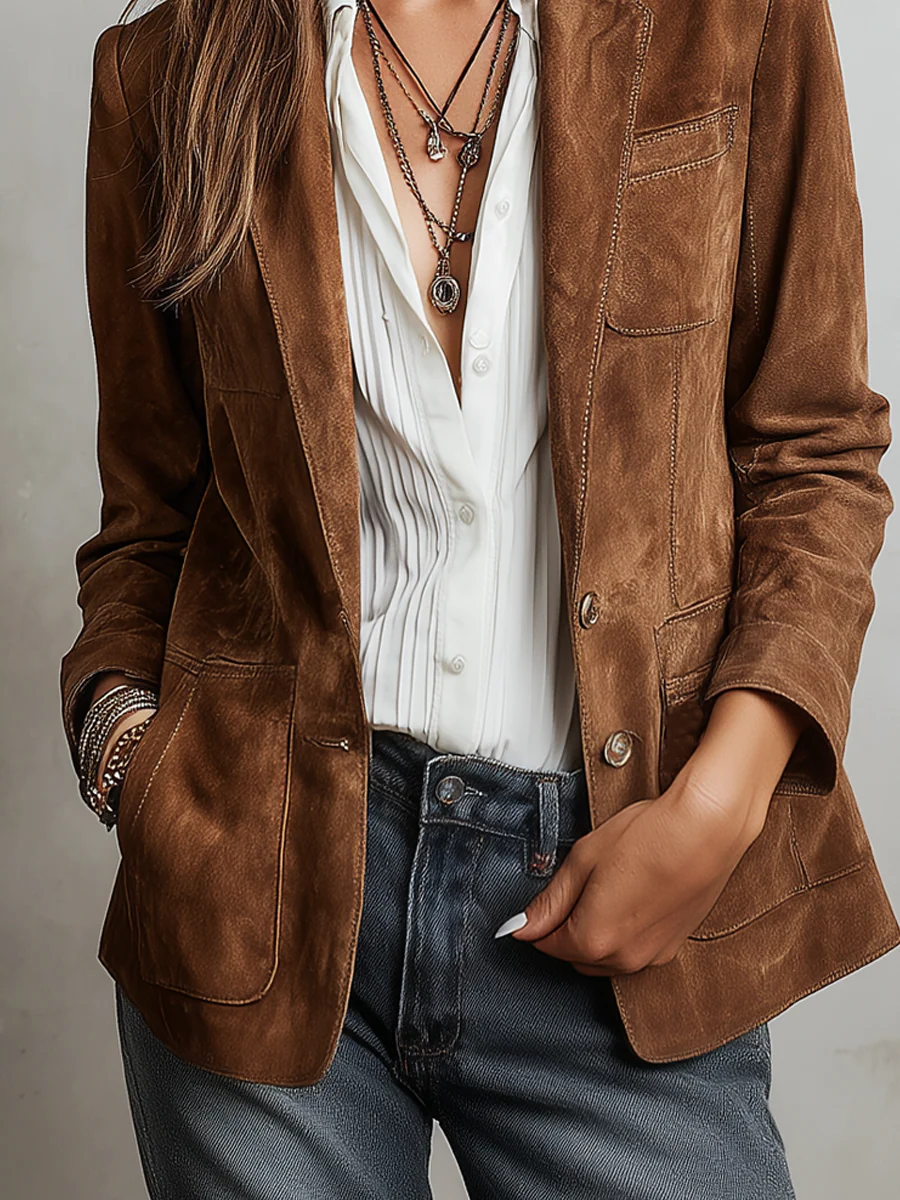 Marcella | Saco vintage café