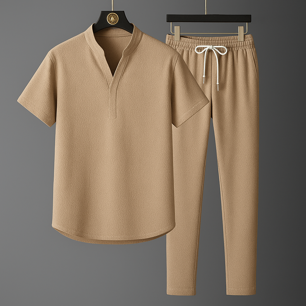 Thiago™ - Set masculino elegante de dos piezas cómodo y moderno