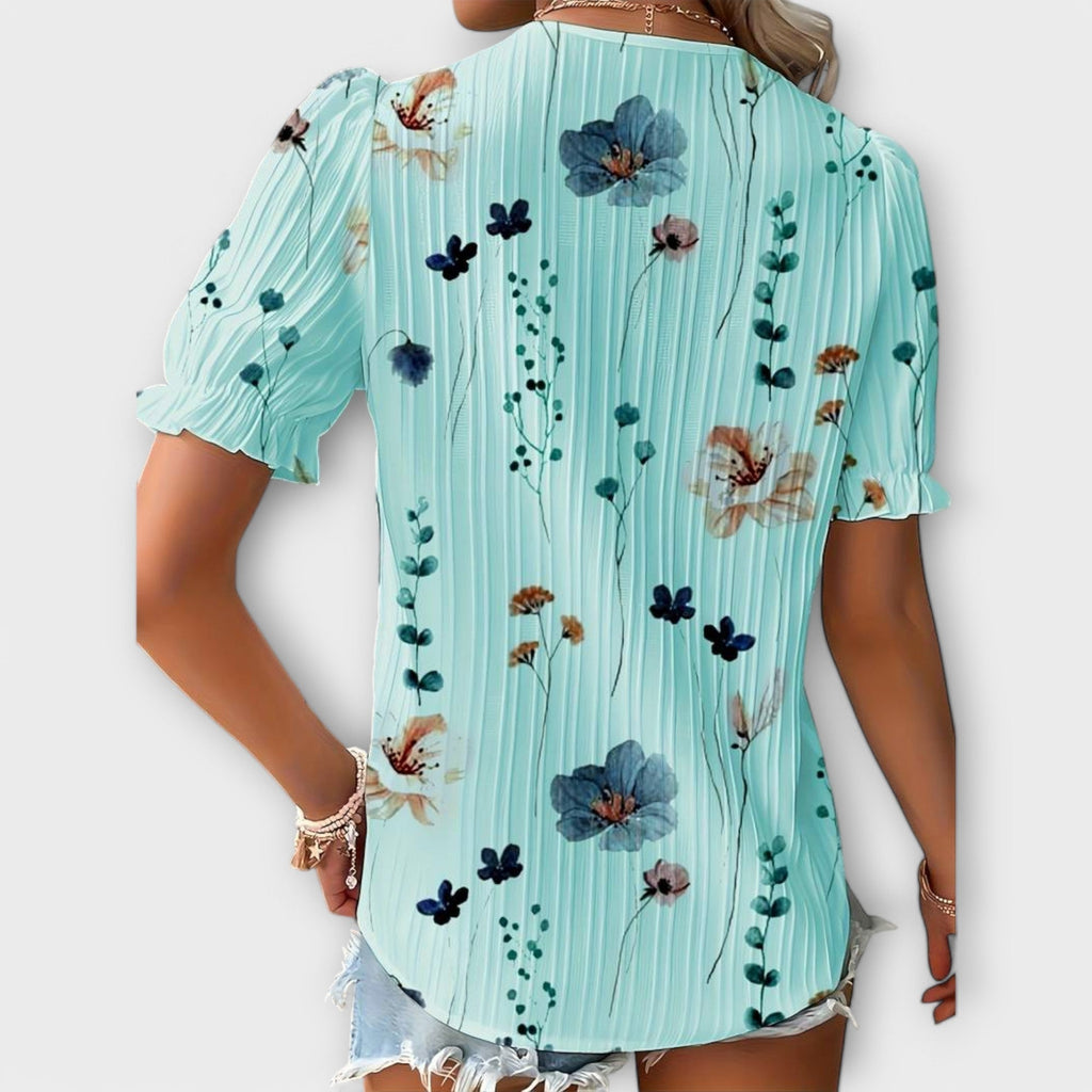 Emilia - Blusa con escote en V