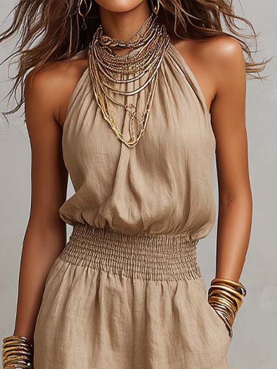 Ainhoa | Mono con cuello halter