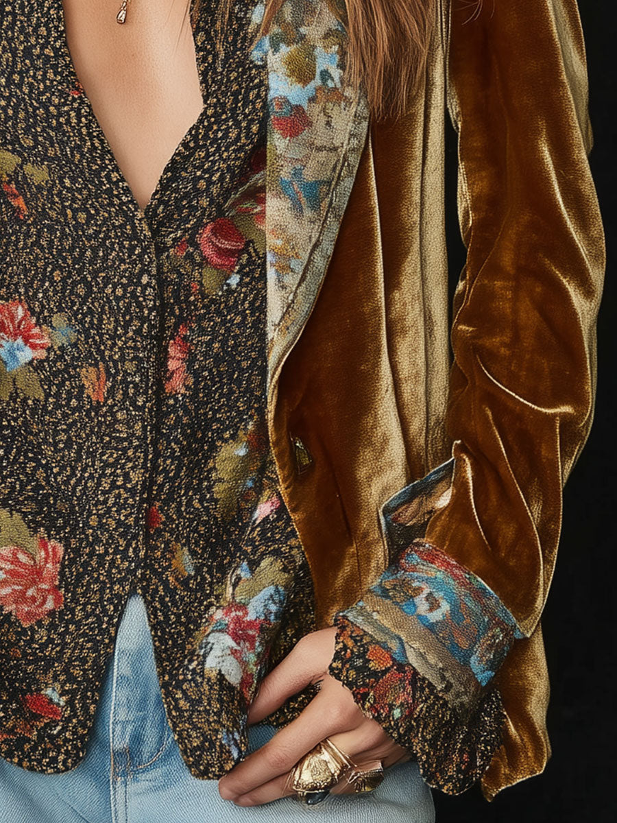 Ottavia | Saco patchwork floral vintage