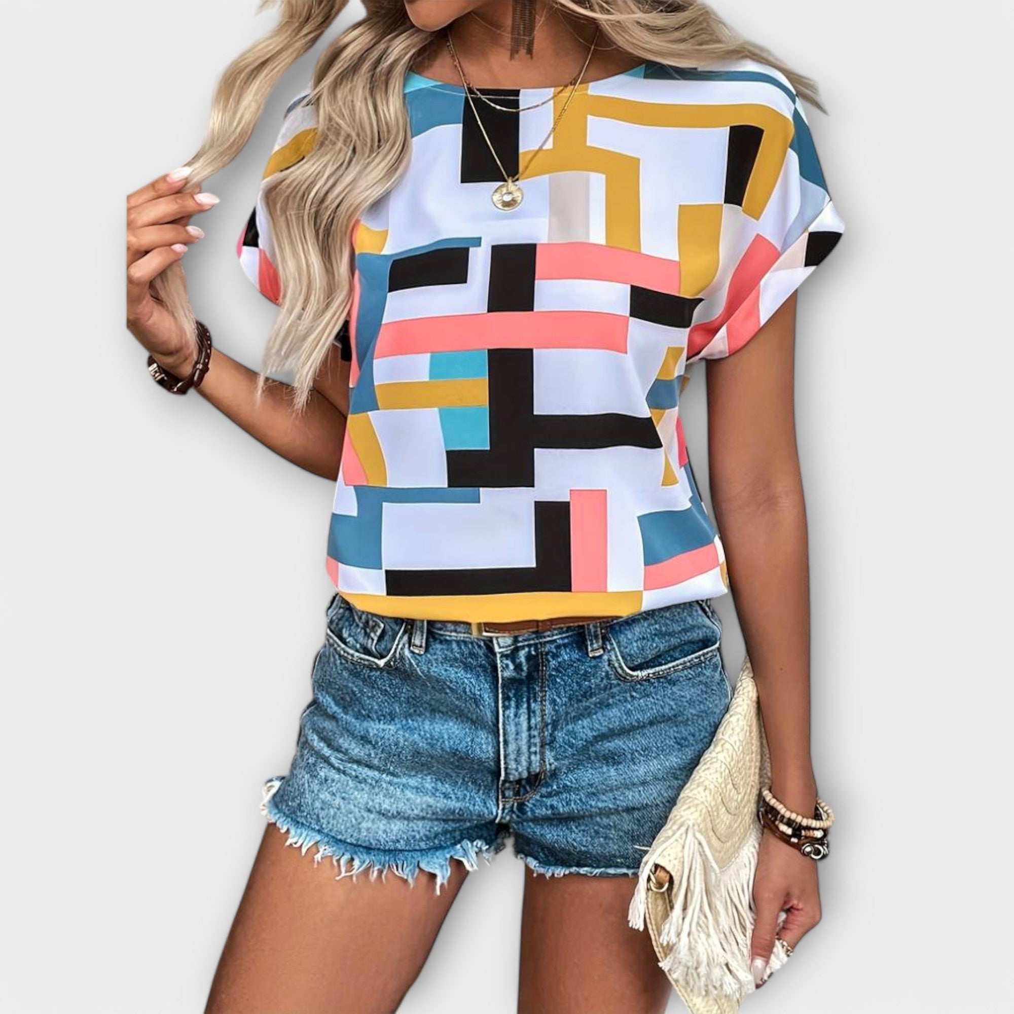 Mónica - Blusa de manga corta