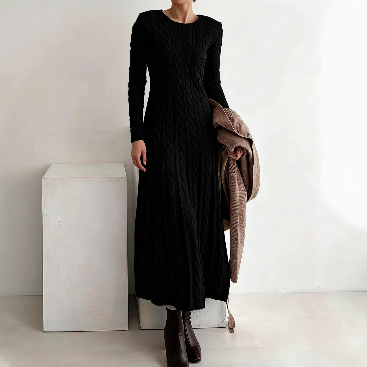 Elisa | Vestido midi de punto