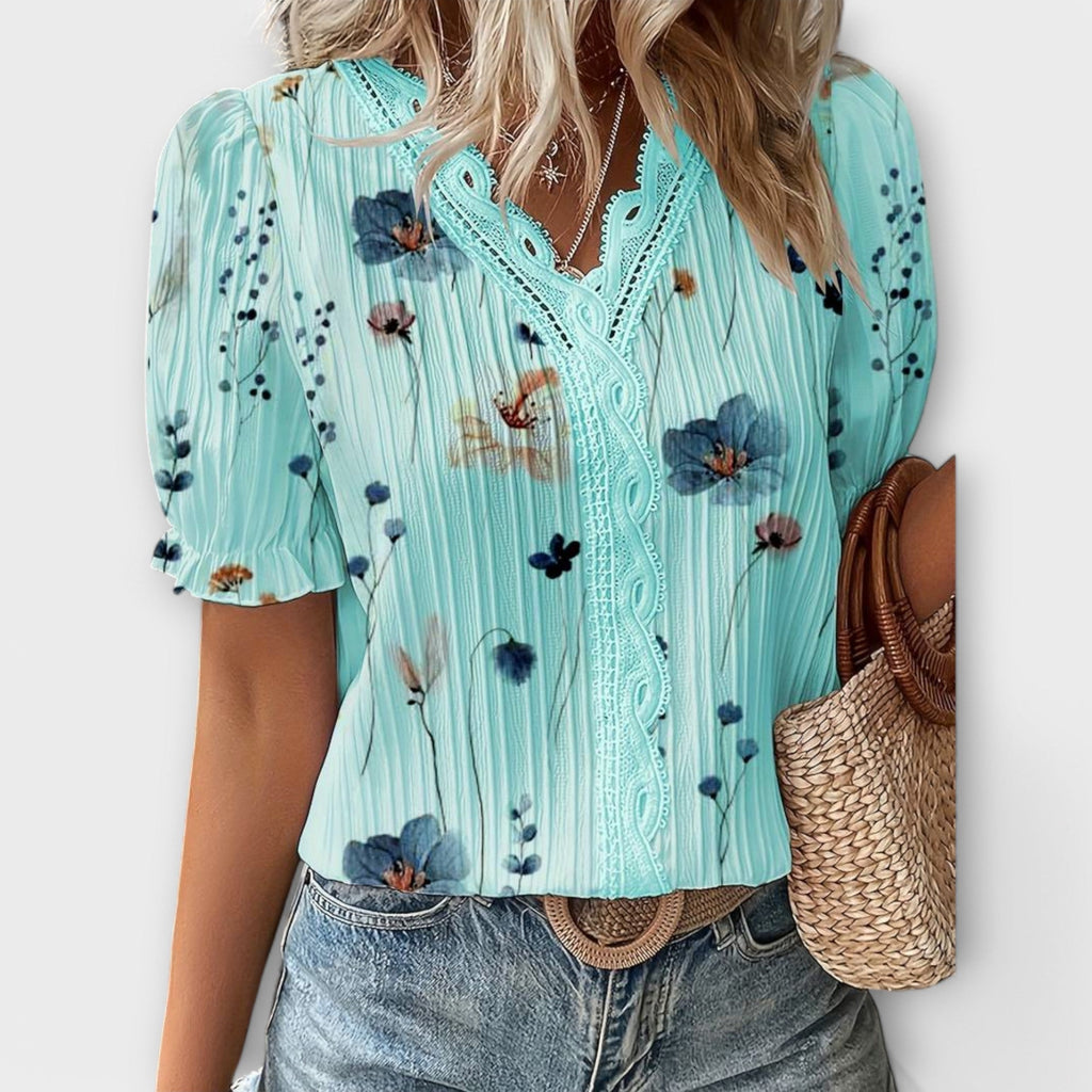 Emilia - Blusa con escote en V