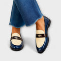 Blanca™ - Mocasines elegantes con contraste
