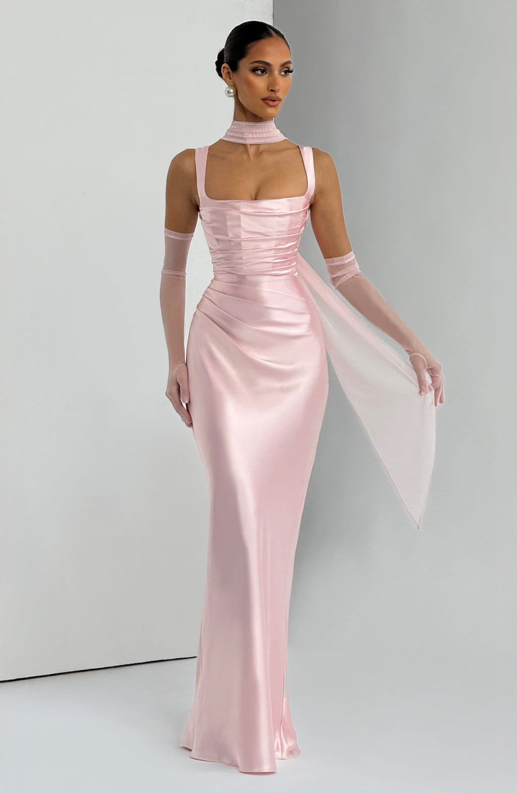 Vestido Naeti™ | Maxi Satinado Escote Cuadrado - Best Seller