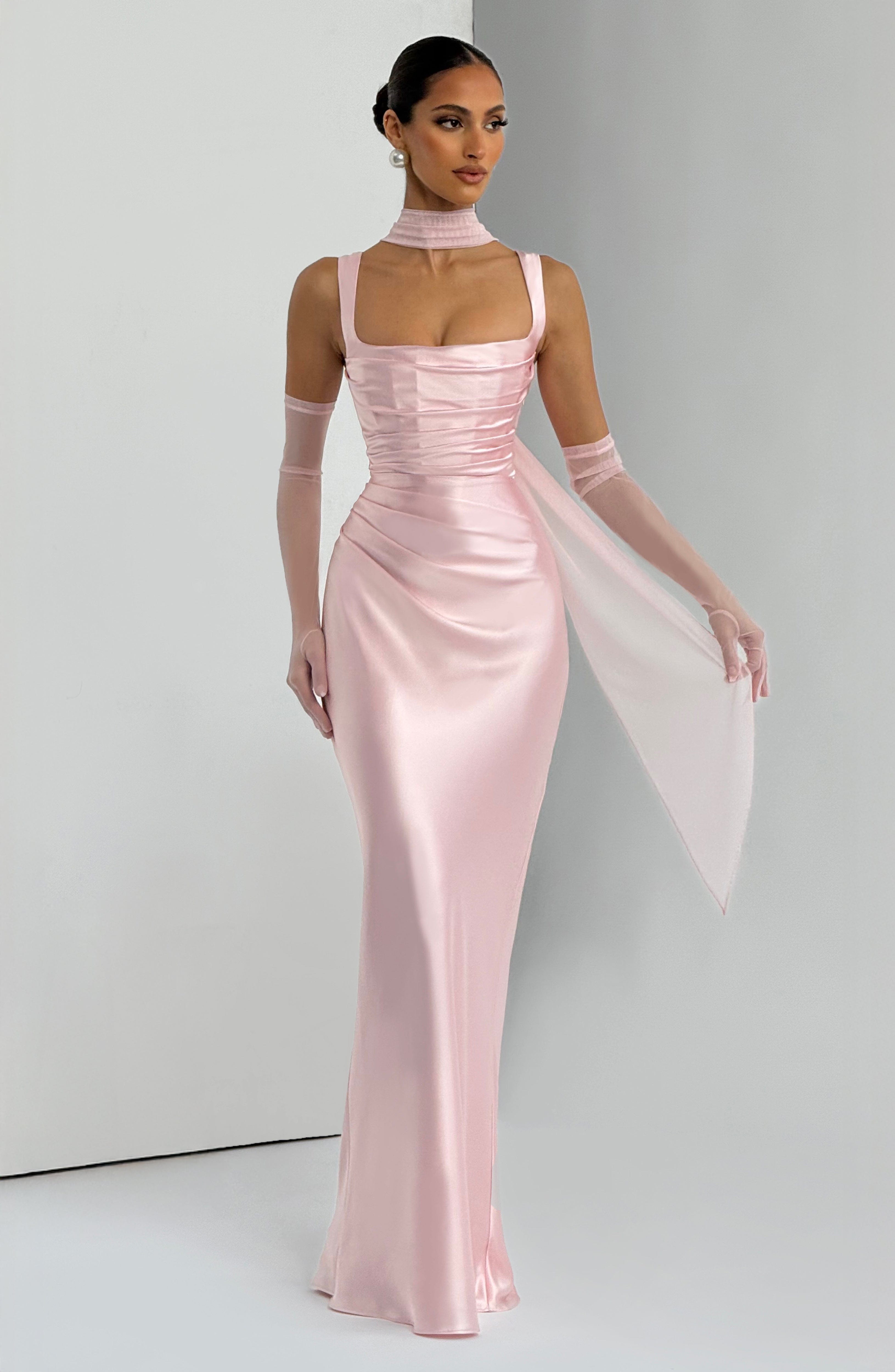 Vestido Naeti™ | Maxi Satinado Escote Cuadrado - Best Seller