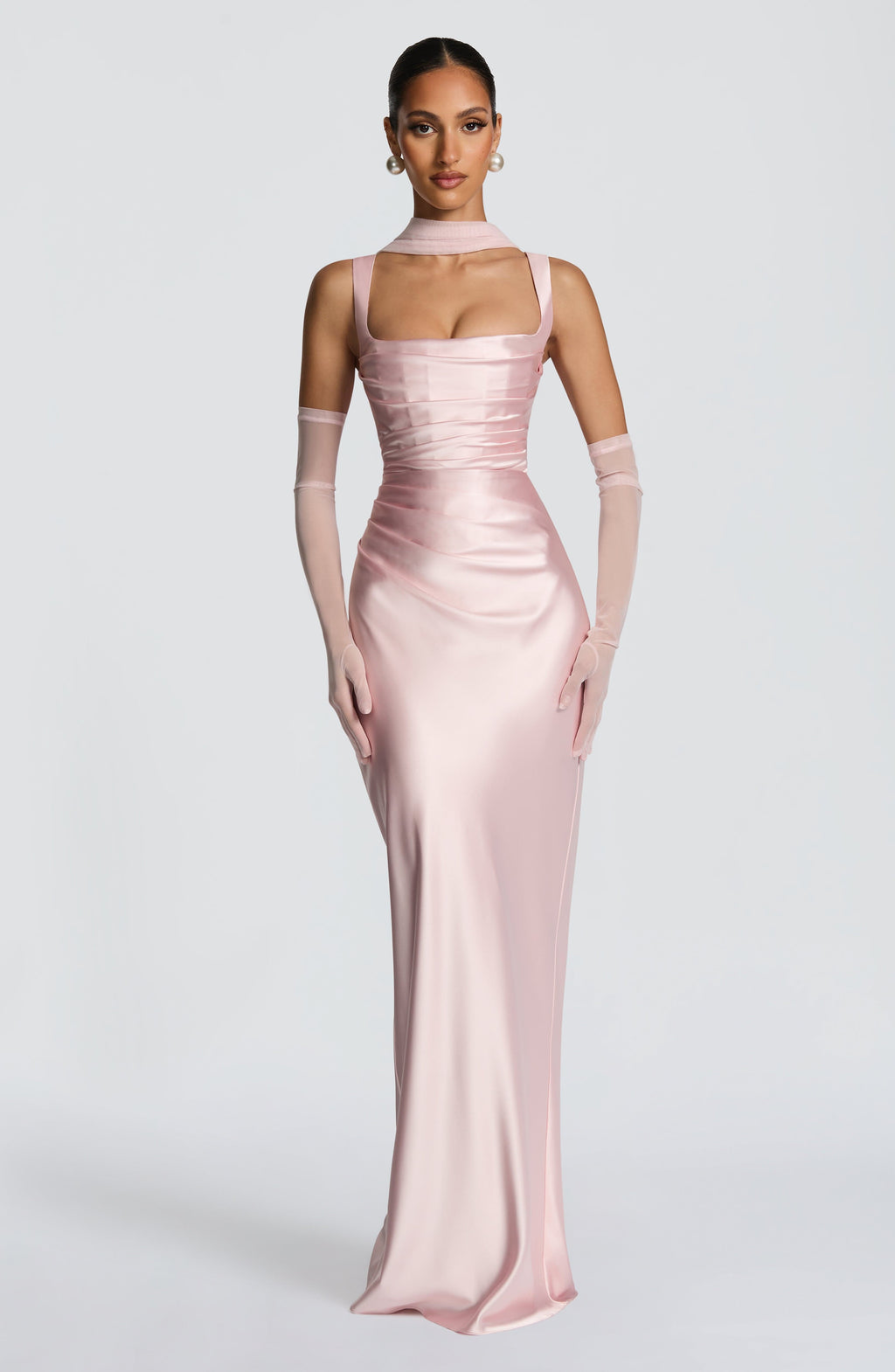 Vestido Naeti™ | Maxi Satinado Escote Cuadrado - Best Seller