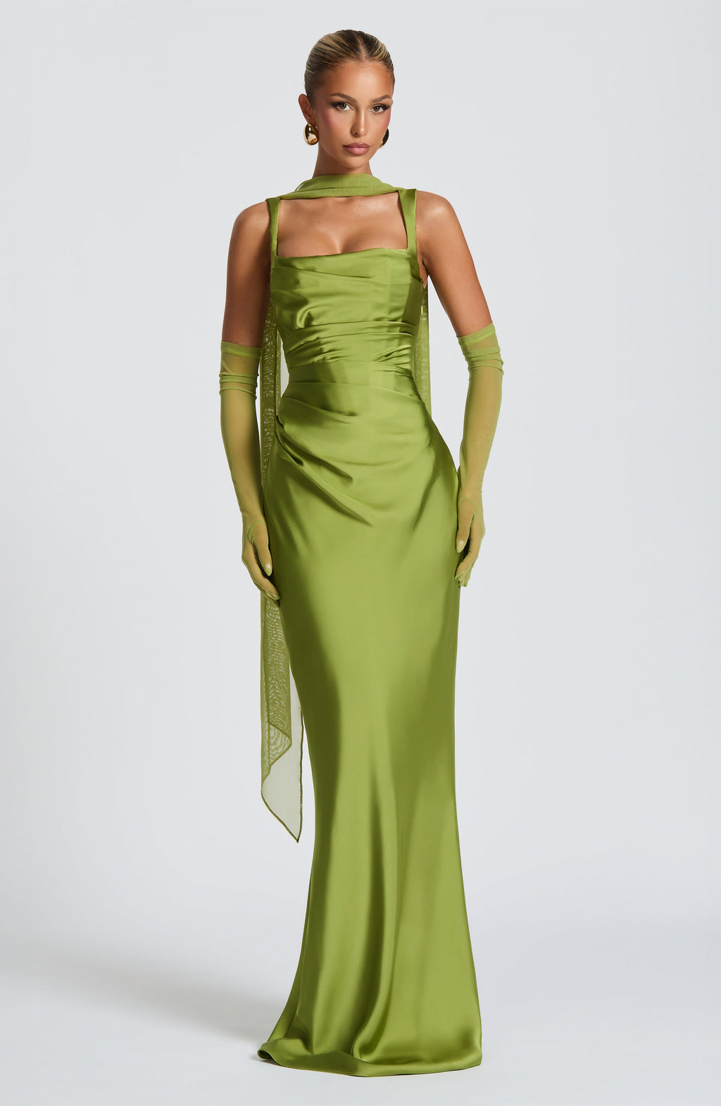 Vestido Naeti™ | Maxi Satinado Escote Cuadrado - Best Seller