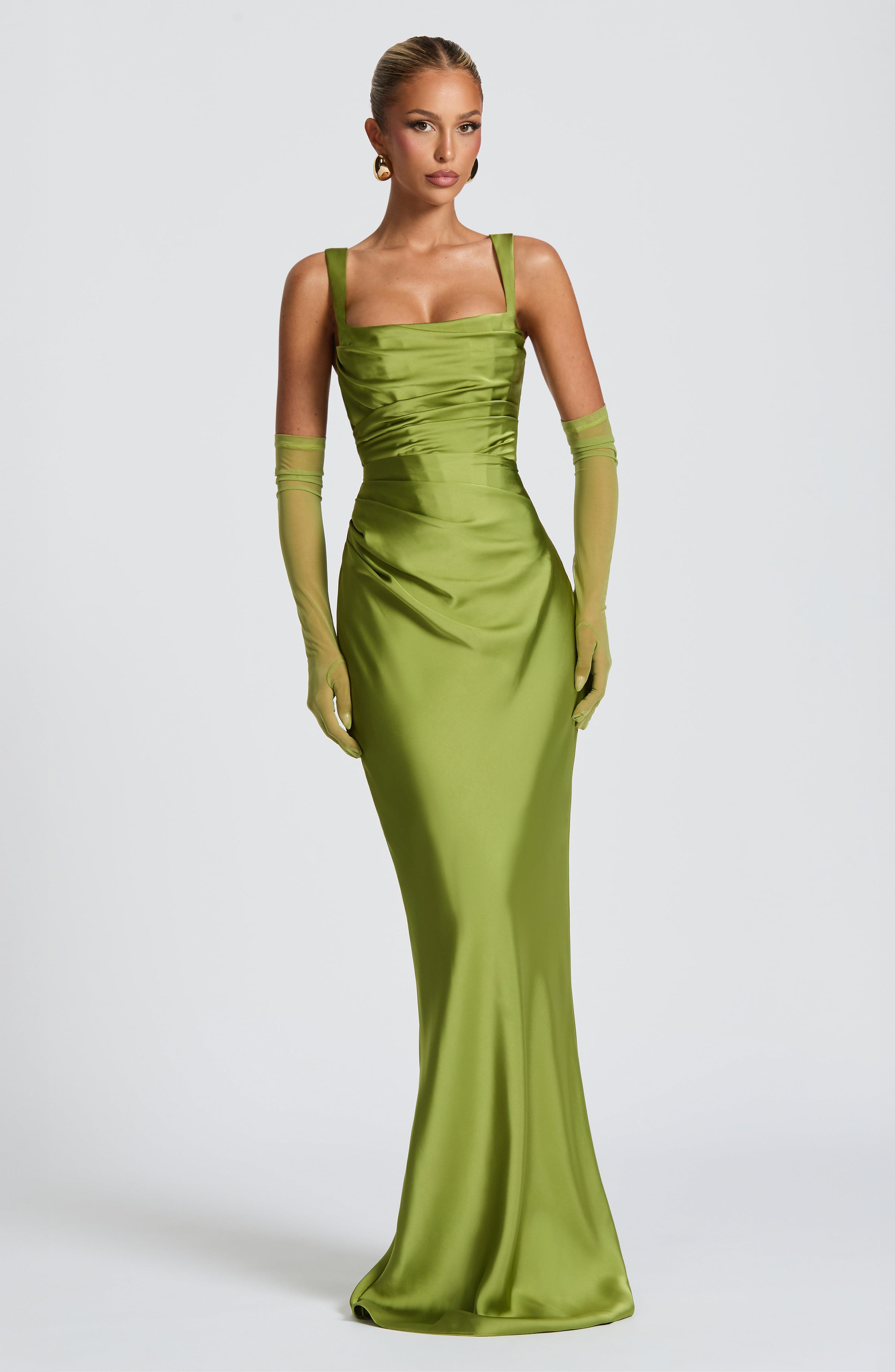 Vestido Naeti™ | Maxi Satinado Escote Cuadrado - Best Seller