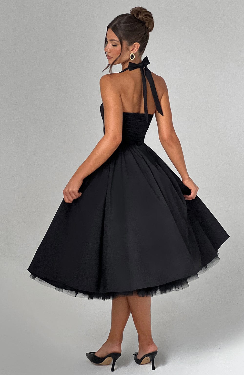 Vestido Beatriz™ | Midi Corsé Halter Cintura Alta - Best Seller